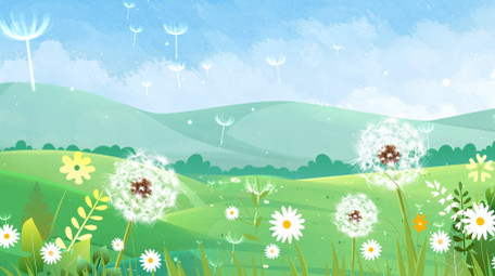 唯美植物飘散意境背景视频AE模板