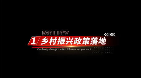 党政工作汇报字幕AE模板