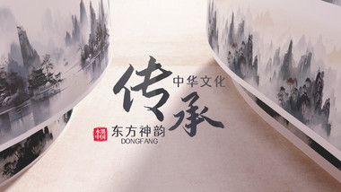 卷轴创意动画标题片头AE模板