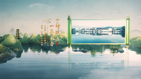 中国风清透古风卷轴<strong>图文</strong>展示AE模板