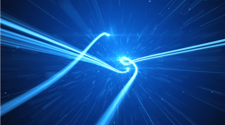 立体穿梭科技光效文字展示AE模板