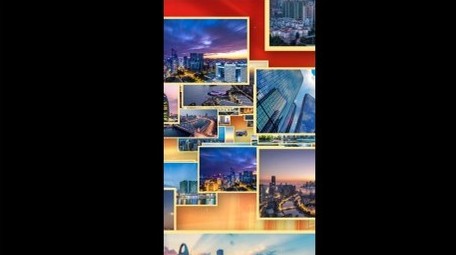 <strong>党政</strong>光影<strong>图文</strong>汇聚片头竖版视频