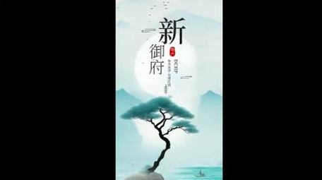 水墨地产宣传竖版视频AE模板