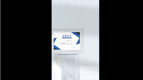 三维企业证书<strong>图文</strong>展示竖版视频