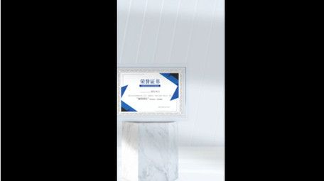 三维企业证书<strong>图文</strong>展示竖版视频