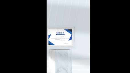 三维企业证书<strong>图文</strong>展示竖版视频