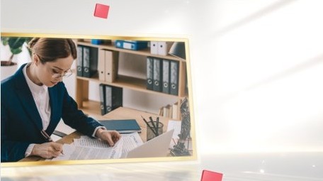 光影红绸党政发展历程pr模板