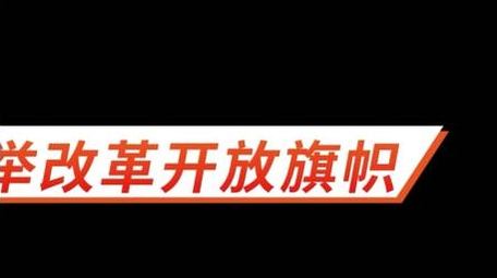 红色党政字幕条动画展示字幕花字