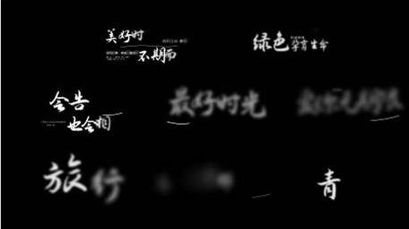 唯美文艺字幕花字AE模板