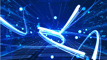 科技光线穿梭文字片花AE模板