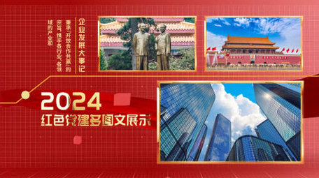 简洁党政大事记多图文展示AE模板