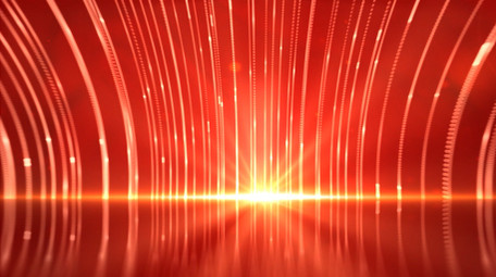 红色党政粒子线条飞散舞台背景视频