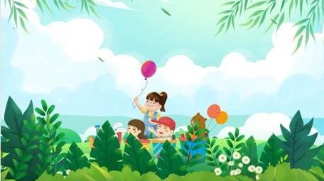 六一儿童节卡通动画背景视频
