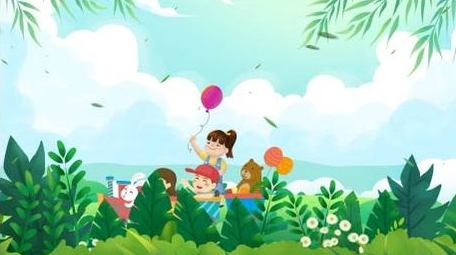 六一儿童节卡通动画背景视频