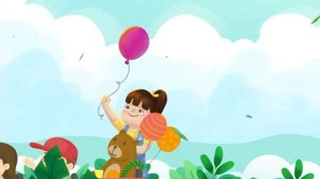 六一儿童节卡通动画背景视频