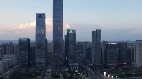 贵阳金融城CBD建筑金融商圈航拍