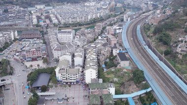 贵州镇远古镇5A景区全景航拍视频