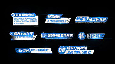 简洁新闻栏目字幕条AE模板