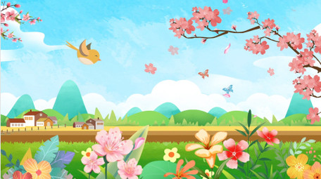 欢快唯美卡通背景AE模板