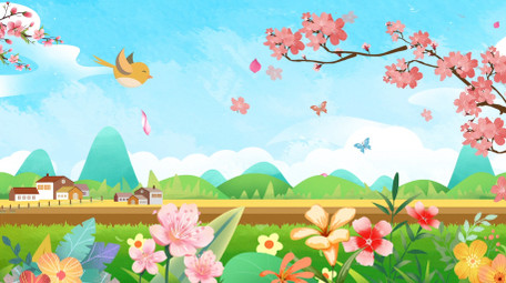 欢快唯美卡通背景AE模板