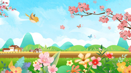 欢快唯美卡通背景AE模板