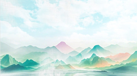 简洁国风水墨晕染古风片头AE模板