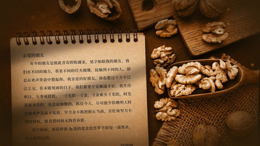 光影质感书信文案展示AE模板