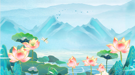 唯美夏日氛围背景视频AE模板