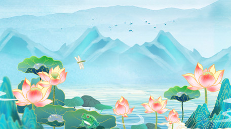 唯美夏日氛围背景视频AE模板