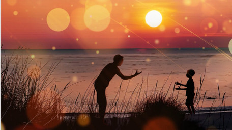 温暖温馨唯美父亲节背景视频