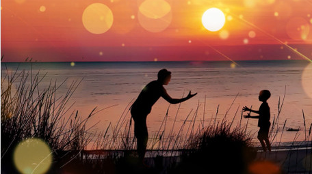 温暖温馨唯美父亲节背景视频