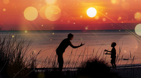 温暖温馨唯美父亲节背景视频