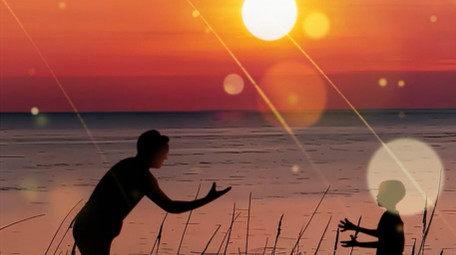 温暖温馨唯美父亲节背景视频