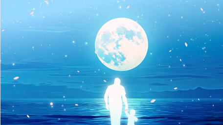 清新唯美温馨父亲节背景视频