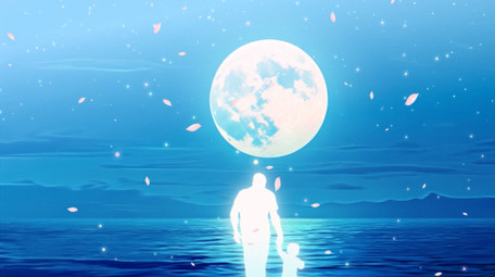 清新唯美温馨父亲节背景视频