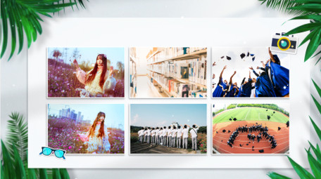 唯美光影毕业季主题相册AE模板