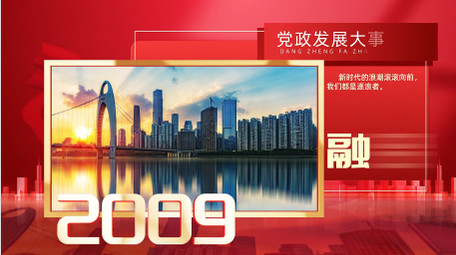 党政发展历史大事记图文AE模版