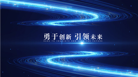 简洁光线穿梭片头AE模板