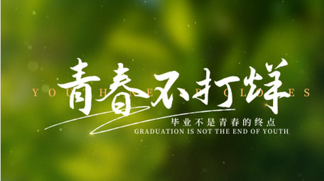 唯美光效毕业季字幕AE模板
