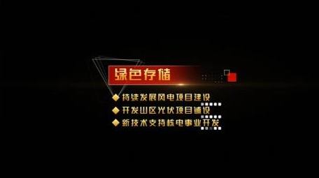 极简党政文字动画展示字幕花字