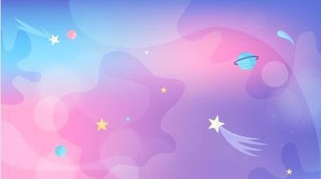 梦幻卡通图形背景视频AE模板