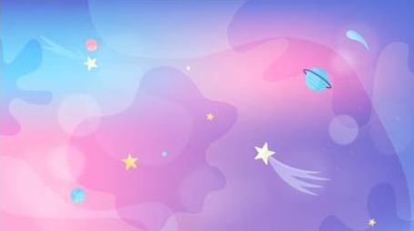 梦幻卡通图形背景视频AE模板