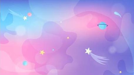 梦幻卡通图形背景视频AE模板