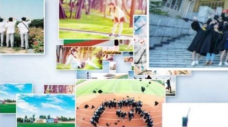 清新毕业季图片汇聚片头AE模板