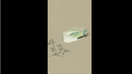 创意古风山水竖版视频模板