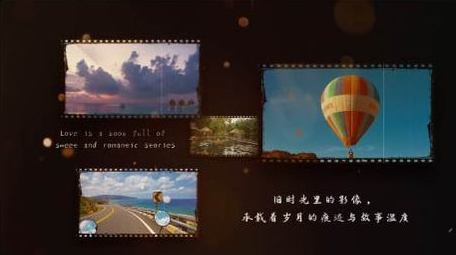 温馨胶片图文相册展示AE模板