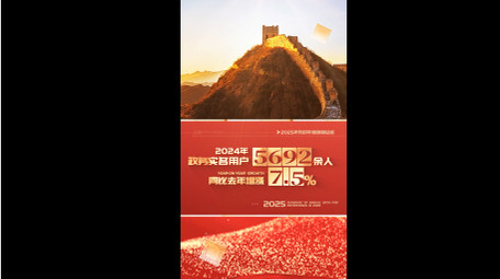 简洁图文数据竖版视频模板