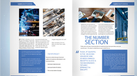 清新企业翻书效果图文宣传AE模板