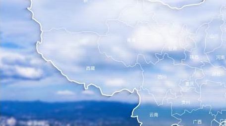 简洁图文背景地图辐射展示AE模板