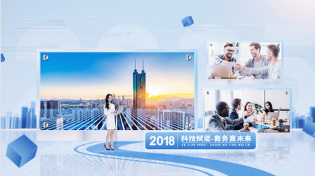 简洁多图文照片企业宣传展示AE模板